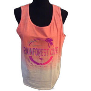 Rainforest Cafe Orlando tank shirt Medium M NWOT new Ombre